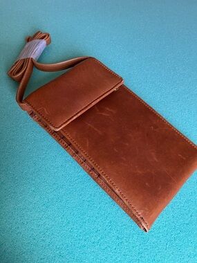 Tusk New York  Leather Crossbody Butterfly-style Wallet